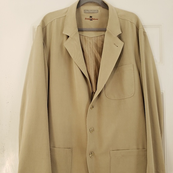 Tommy Bahama Other - Tommy Bahama 100% silk Tan sport jacket